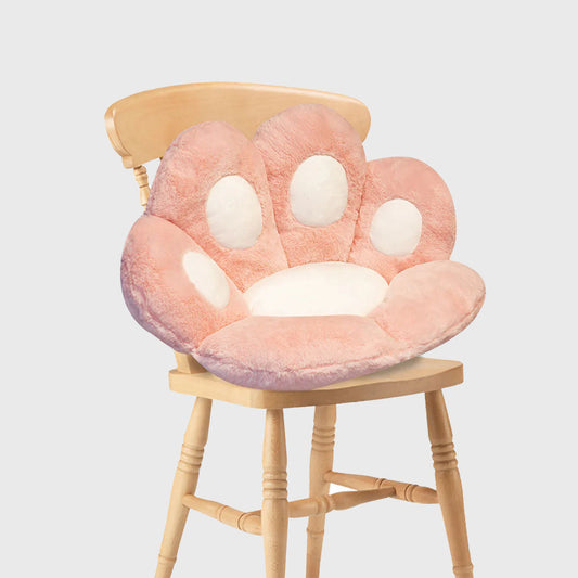 70cm Pink Paw Shape Cushion