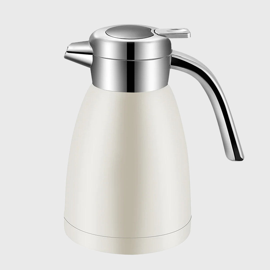 SOGA 1.2L Stainless Steel Kettle White