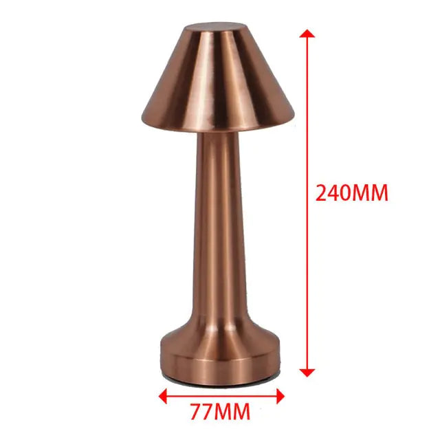 Retro Bar Desk Table Lamp Rechargeable Wireless Touch Sensor