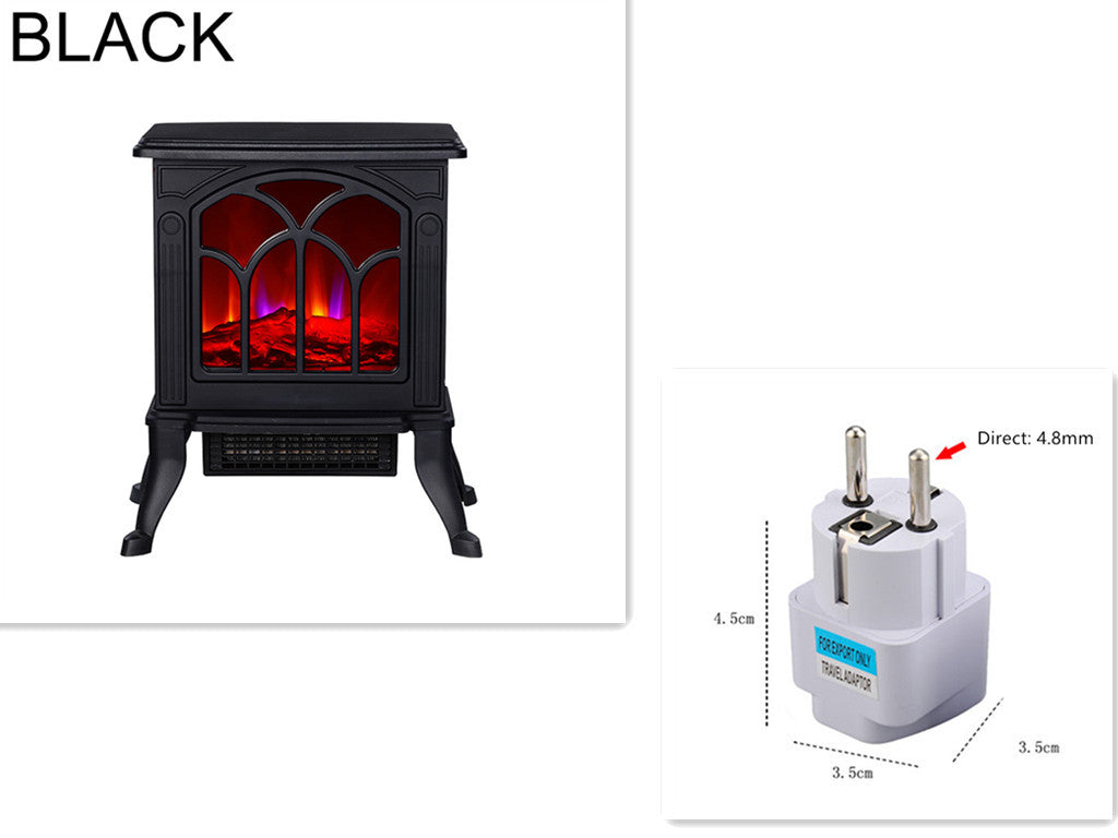 Hyundai- Simulated Flame Electric Fireplace Heater