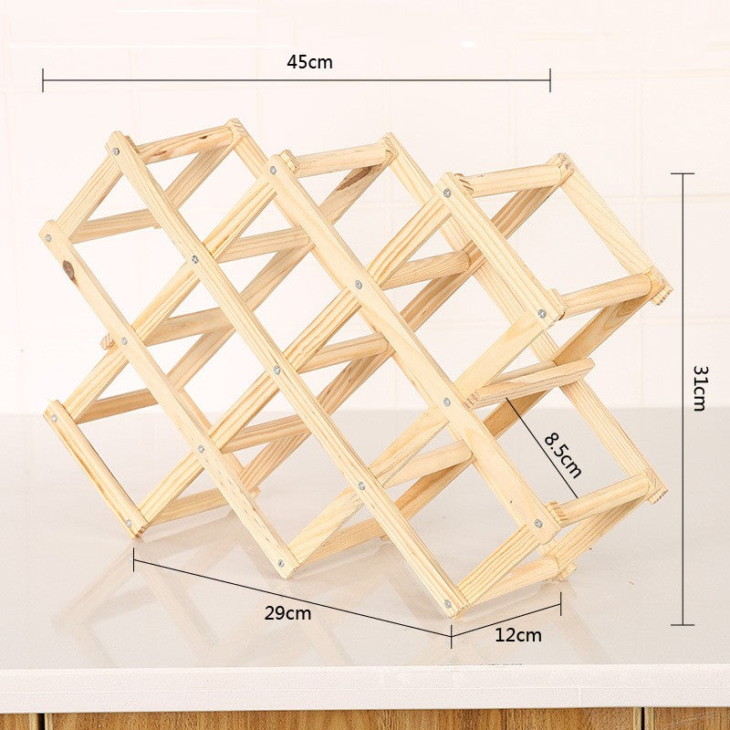 Wooden Wine Rack-Foldable