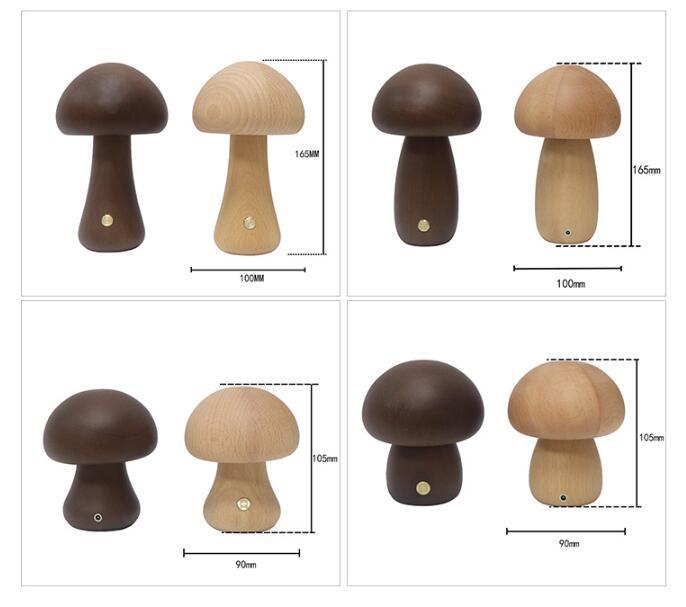 Mushroom LED Night Light With Touch Switch