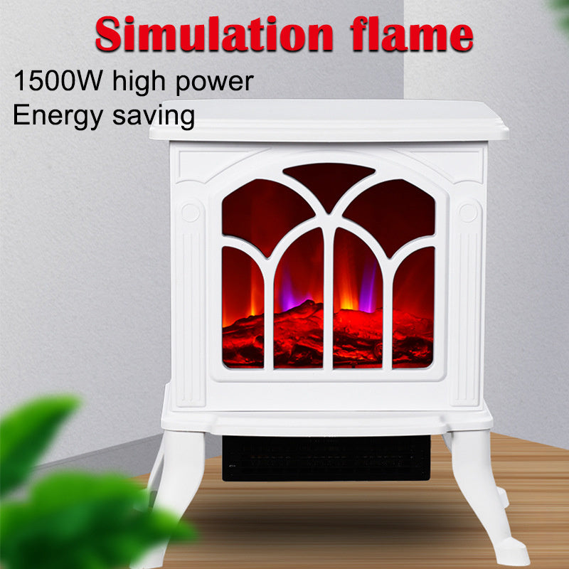 Hyundai- Simulated Flame Electric Fireplace Heater