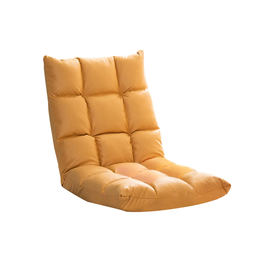 Air Leather Recliner Lounge Sofa Cushion Yellow